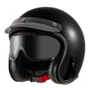 Open Face Helmets β 3/4 Retro Motorcycle Helmet, Dual Visor, Lightweight All-Season Unisex Design