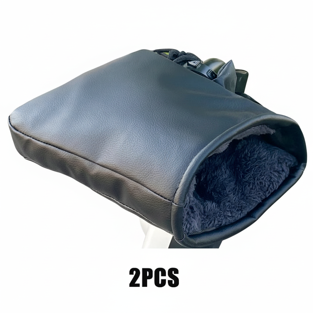 PU Handlebar Muffs Black – Style A or B