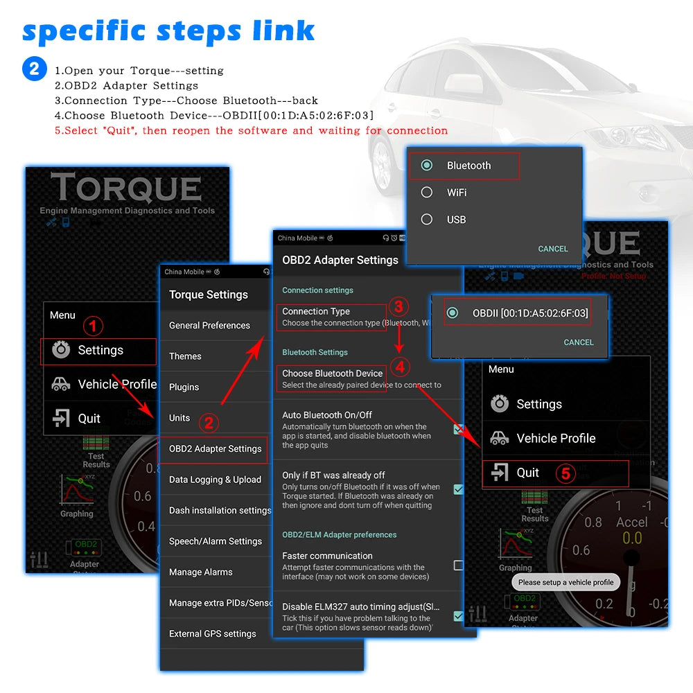 ITCARDIAG ELM327 V1.5 Motorcycle OBD2 Adapter Cable Kit – EFI Bikes – Yamaha Honda Kawasaki Suzuki Ducati KTM Harley – Android – $37–48