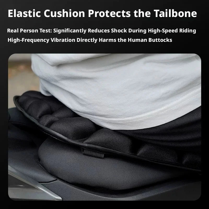 SEAMETAL Universal Motorcycle Gel Seat Cover 3D Breathable Comfort Cushion Shock Absorber Pad Anti-Slip Bike Saddle Protector