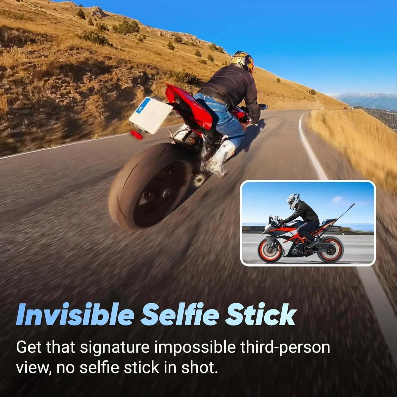 Insta360 X4 Motorcycle Bundle 8K 360° Waterproof Action Camera 4K Wide-Angle FlowState Stabilization 135-Min Battery AI Editing Motorcycle Mount for Sports Travel Riding