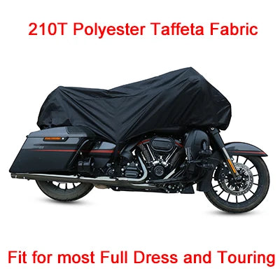 X Autohaux 210T Half Motorcycle Cover Travel Waterproof Outdoor Dustproof Rain Dust Anti UV Motor Scooter Protector Cover M L XL – 210T Polyester PU Silver Adjustable Elastic Band with Carry Bag