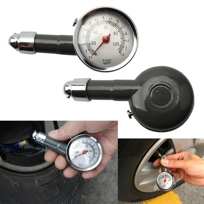 Tire Air Pressure Gauge – Metal Vehicle Tire Pressure Meter for Car & Truck
