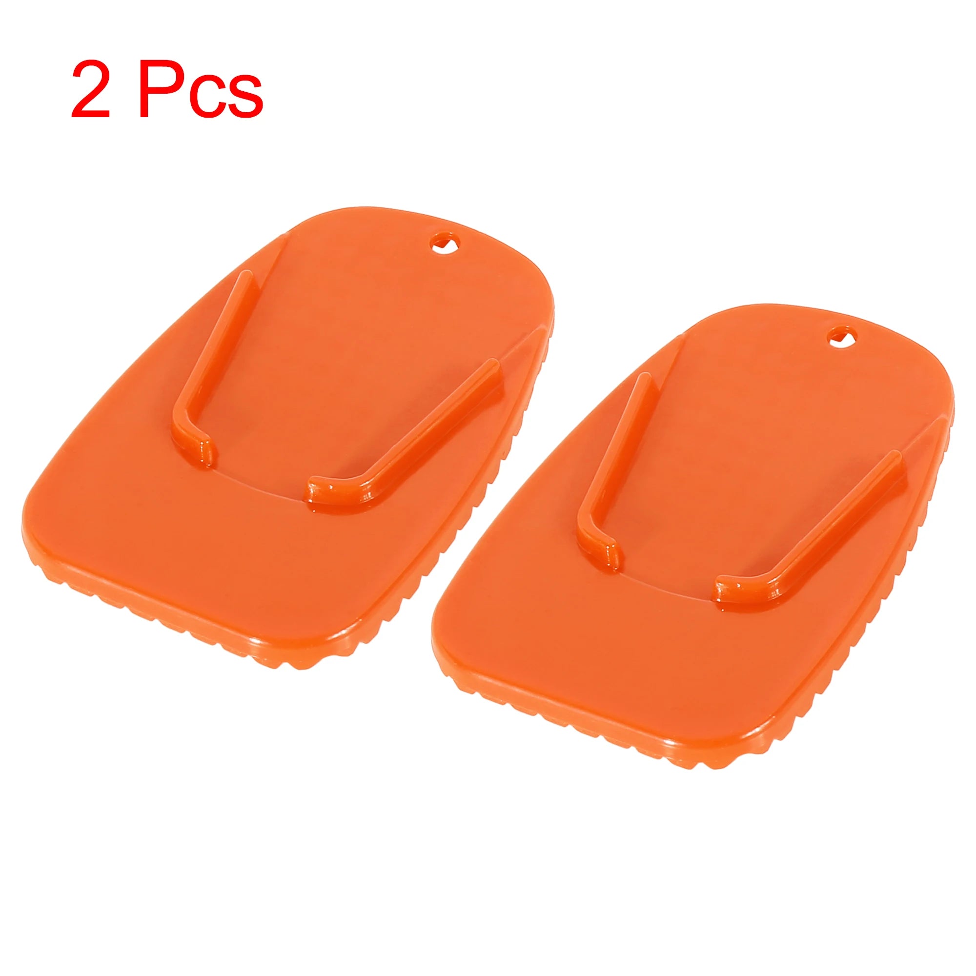 Motoforti Universal Motorcycle Kickstand Side Kick Pad Support Plate Pad Parking Stand Side Stand Extension Pad – Plastic Non-Slip 9x5.8cm Black Blue Red Orange 1pcs 2pcs