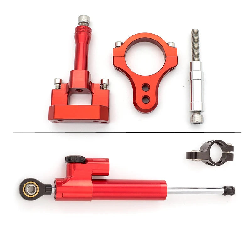 Carbon Steering Damper Stabilizer Motorcycle For Yamaha YZF R3 R25 MT25 YZFR3 Directional Dampers Mount Bracket Support Kit