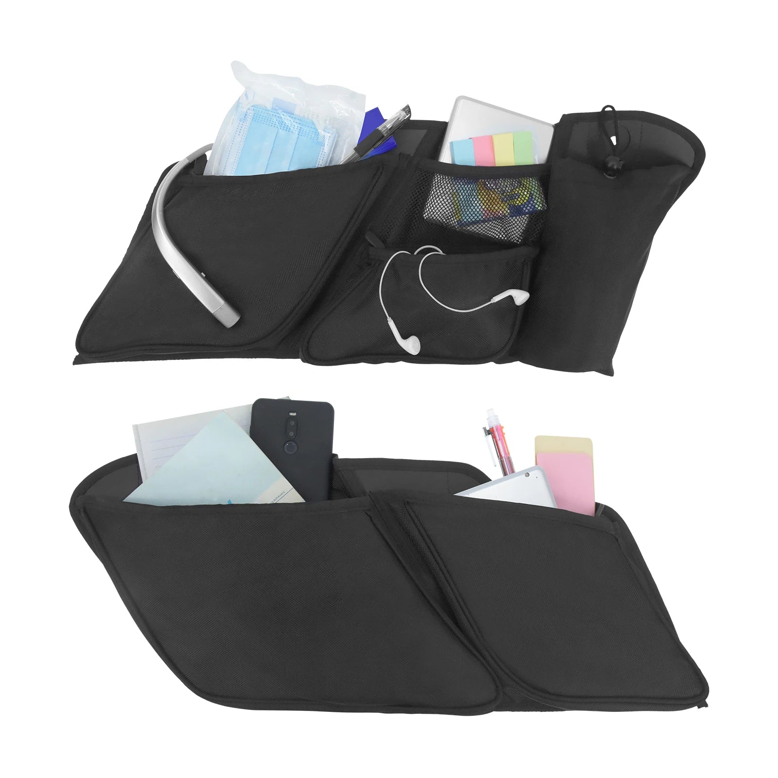 REWMTER Motorcycle Saddlebag Liners Wall Organizer Storage Zipper Tool Bag for Harley Touring Road Glide Street Glide Electra Glide Tri Glide FLHX 2014-2021 – Nylon Waterproof (1 Pair)