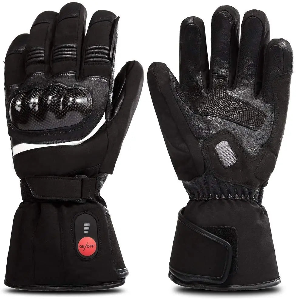 Savior Heat Winter Motorcycle Heated Gloves 7.4V Safe Outdoors Sports Electric Heating Waterproof Windproof KNUCKLE EN13594