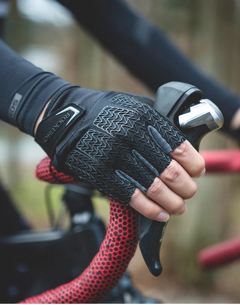 ROCKBROS Cycling Gloves Half Finger Men Women Anti Slip Gel Pad Breathable Motorcycle MTB Road Bike Gloves Sports Bicycle Gloves