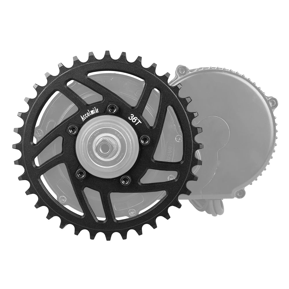 36T Chainring Sprocket BAFANG Motor Chainwheel For BBS01 BBS01B BBS02 BBS02B 250W 350W 500W 750W Motor Electric Bicycle Parts