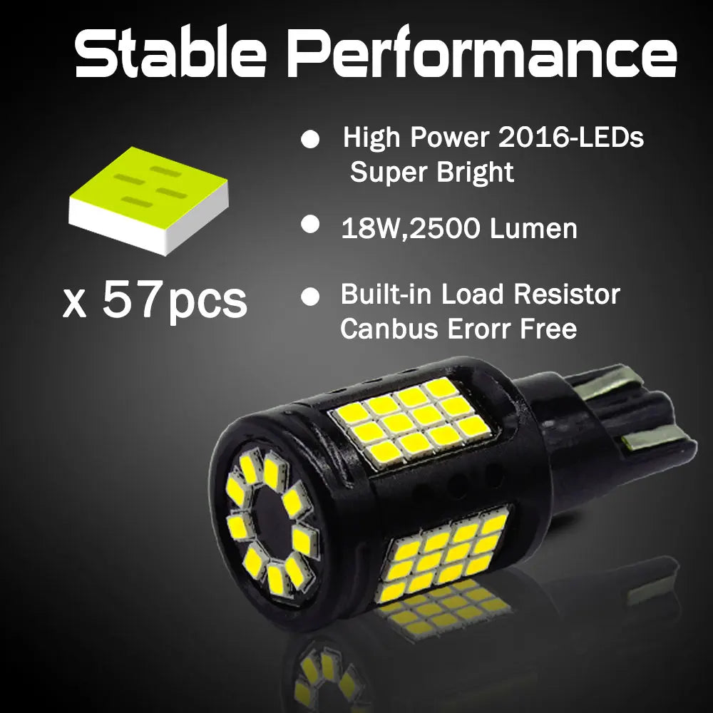 LED Turn Signal Bulbs – 2500LM W16W WY16W 921 T15 CANBUS LED Bulbs