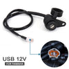 12V Dual USB Motorcycle Charger Socket Adapter for Yamaha MT-07, MT-09, FZ-07, FZ-09, Tracer & XSR 700/900