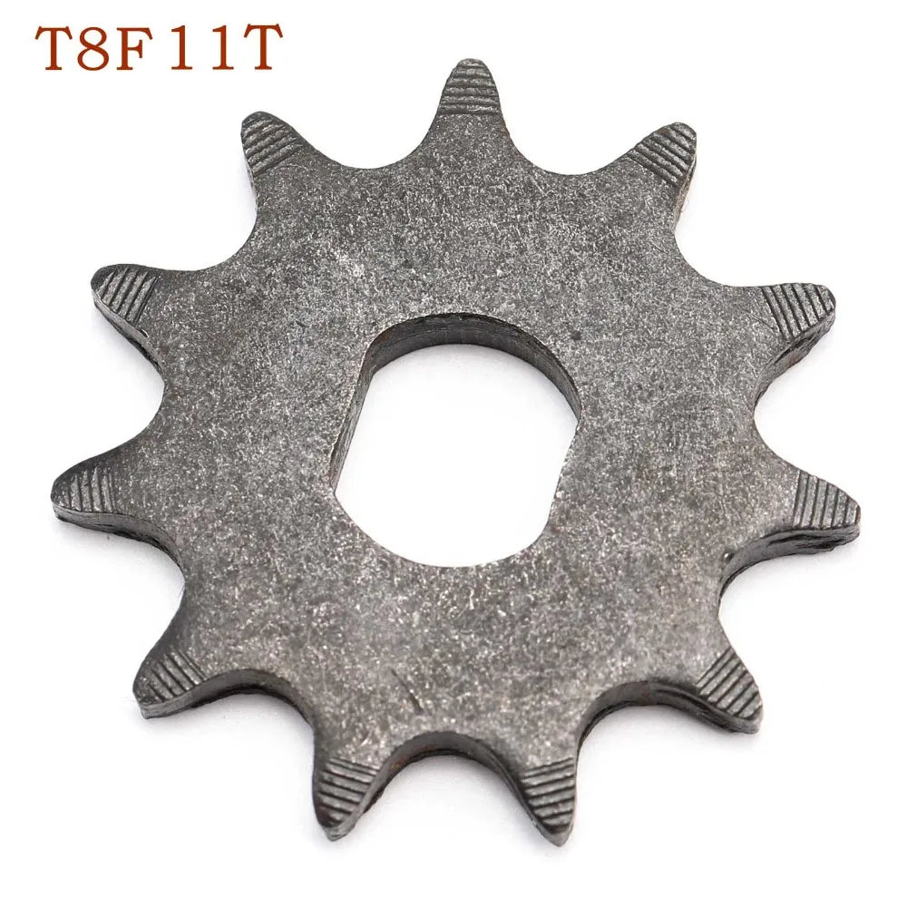 TDPRO 5pcs 25H T8F Chain 9T 11T Front Sprocket Gear Part 2 Stroke Engine Fits 43cc 47cc 49cc Mini Pocket Pit Bike Scooter ATV