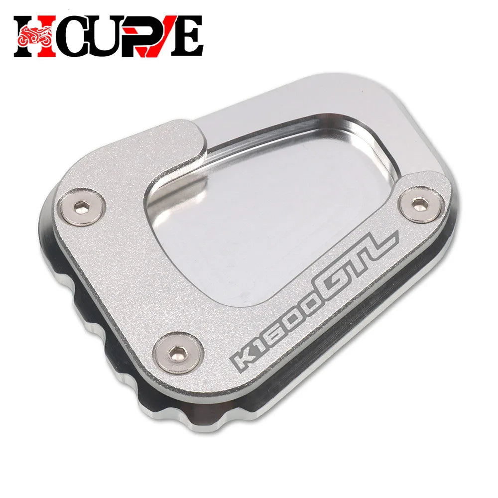 Motorcycle Kickstand Foot Side Stand Extension Pad Support Plate Enlarge For K1600B K1600GT K1600GTL K1600 B GT GTL 2017-2024 – HICurves CNC Aluminum Titanium Silver Black