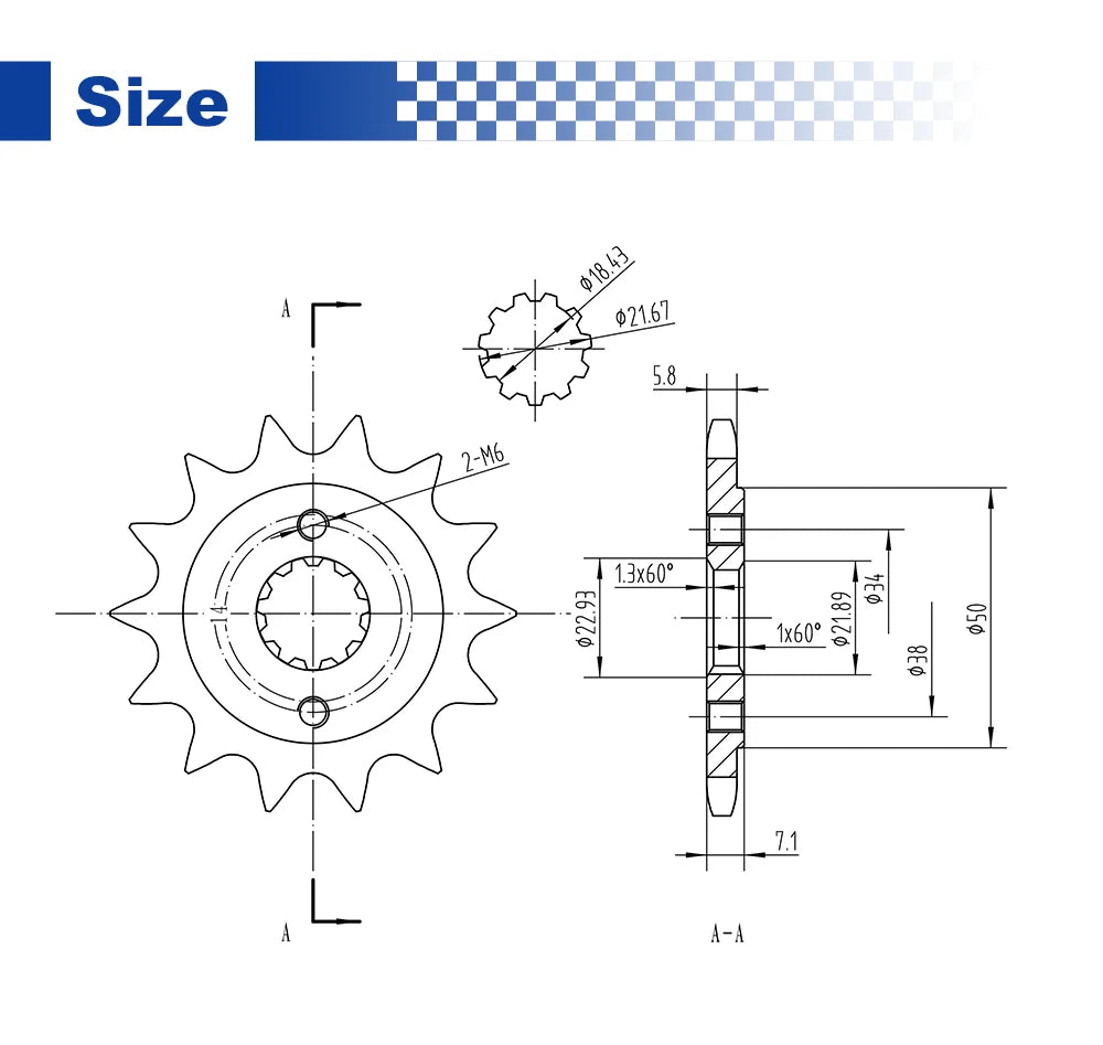 520 Front Sprocket 14T 15T Honda CRF250