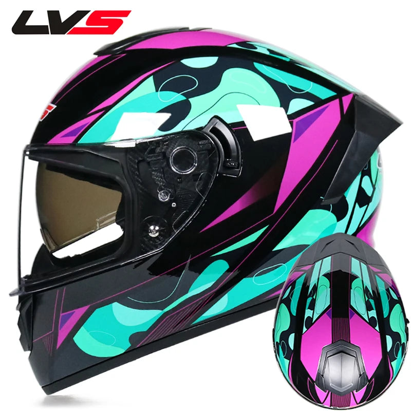 Winter Warm Full Face Helmet with Double Visor