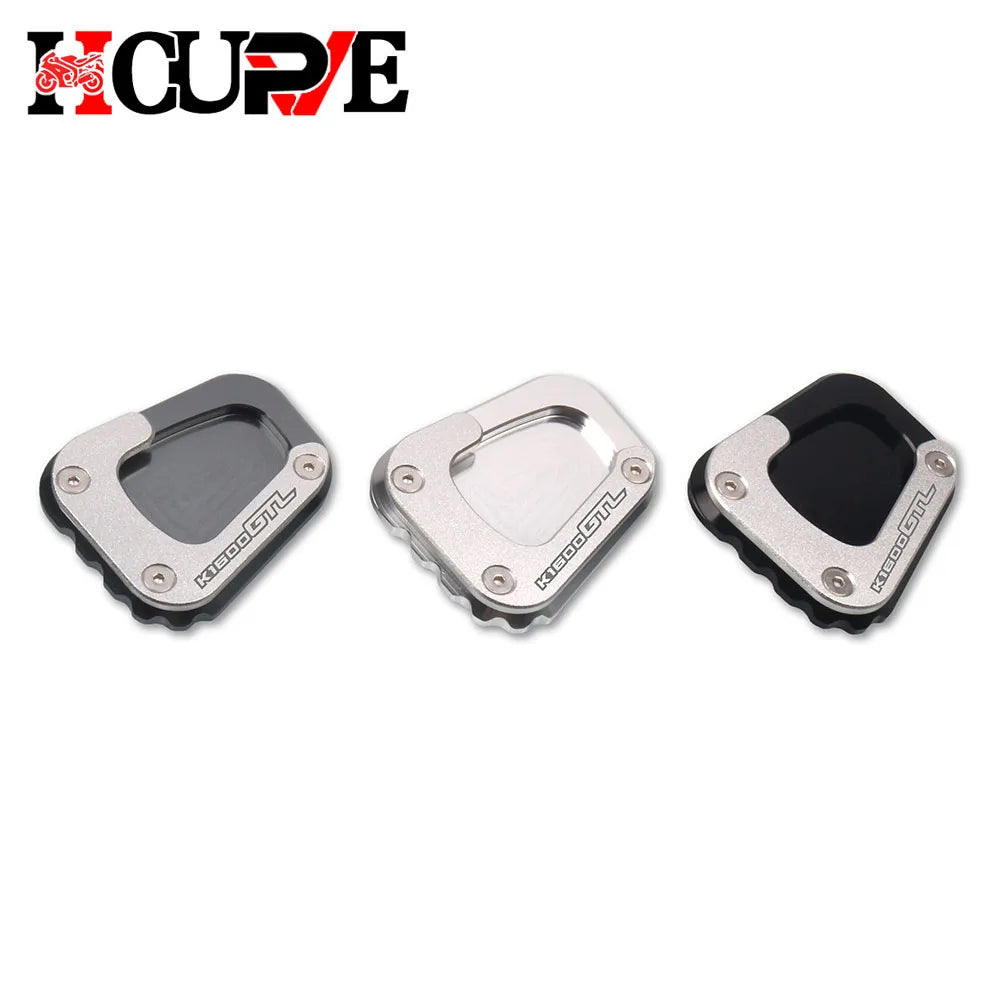 Motorcycle Kickstand Foot Side Stand Extension Pad Support Plate Enlarge For K1600B K1600GT K1600GTL K1600 B GT GTL 2017-2024 – HICurves CNC Aluminum Titanium Silver Black