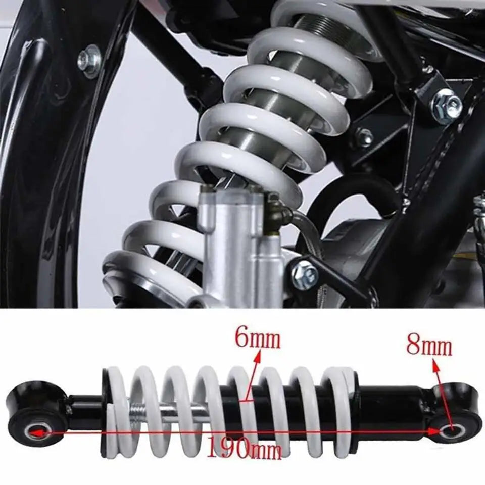 Motorcycle Rear Fork Suspension 190mm Shock Absorber Spring For Mini Moto ATV Pit Quad Dirt Bike Go Kart Buggy