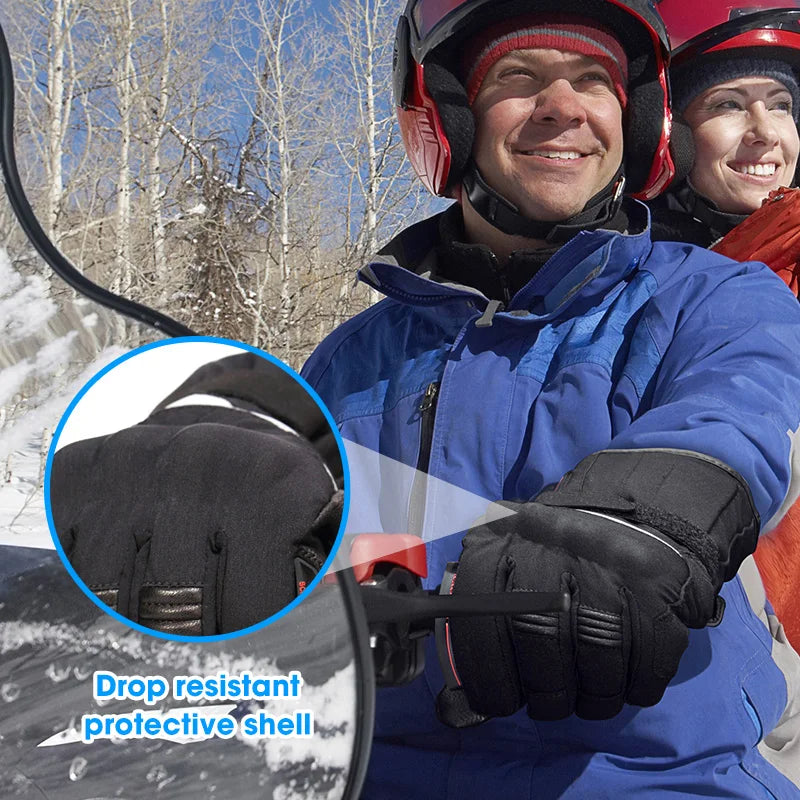 Savior Heat Winter Motorcycle Heated Gloves 7.4V Safe Outdoors Sports Electric Heating Waterproof Windproof KNUCKLE EN13594