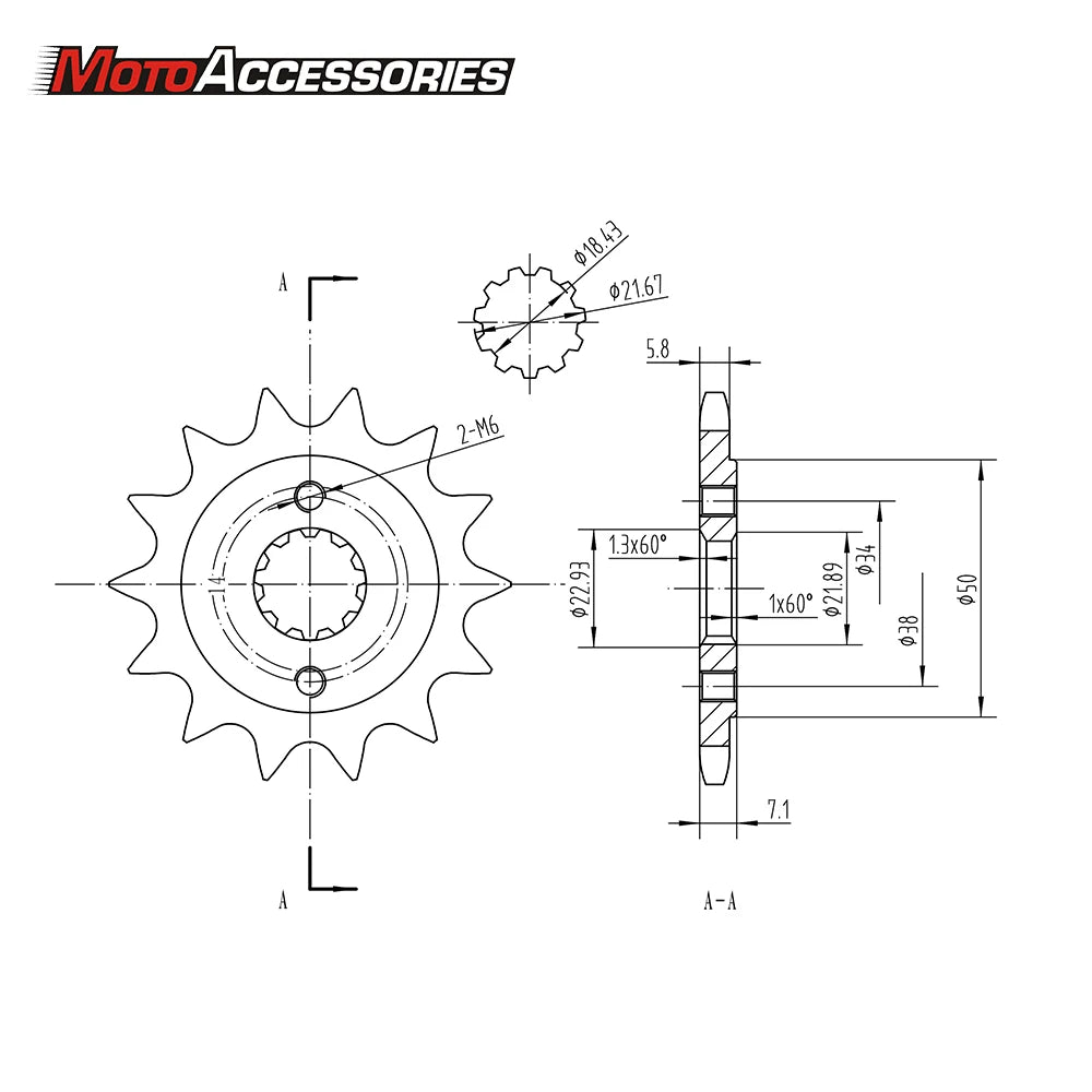 520 Front Sprocket 14T 15T Honda CRF250