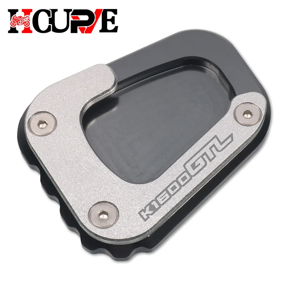 Motorcycle Kickstand Foot Side Stand Extension Pad Support Plate Enlarge For K1600B K1600GT K1600GTL K1600 B GT GTL 2017-2024 – HICurves CNC Aluminum Titanium Silver Black