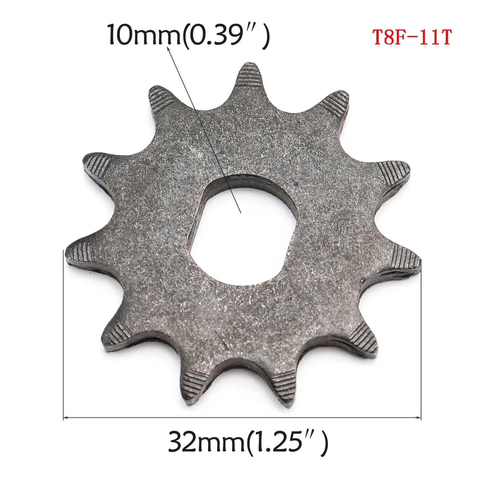 TDPRO 5pcs 25H T8F Chain 9T 11T Front Sprocket Gear Part 2 Stroke Engine Fits 43cc 47cc 49cc Mini Pocket Pit Bike Scooter ATV