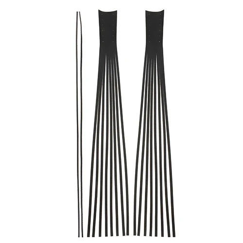 Harley-Davidson / Indian Chief / Cafe Racer / Dyna / Fat Bob Vintage Leather Brake & Clutch Lever Cover – Fringe Tassels – Black – 1 Pair – $16