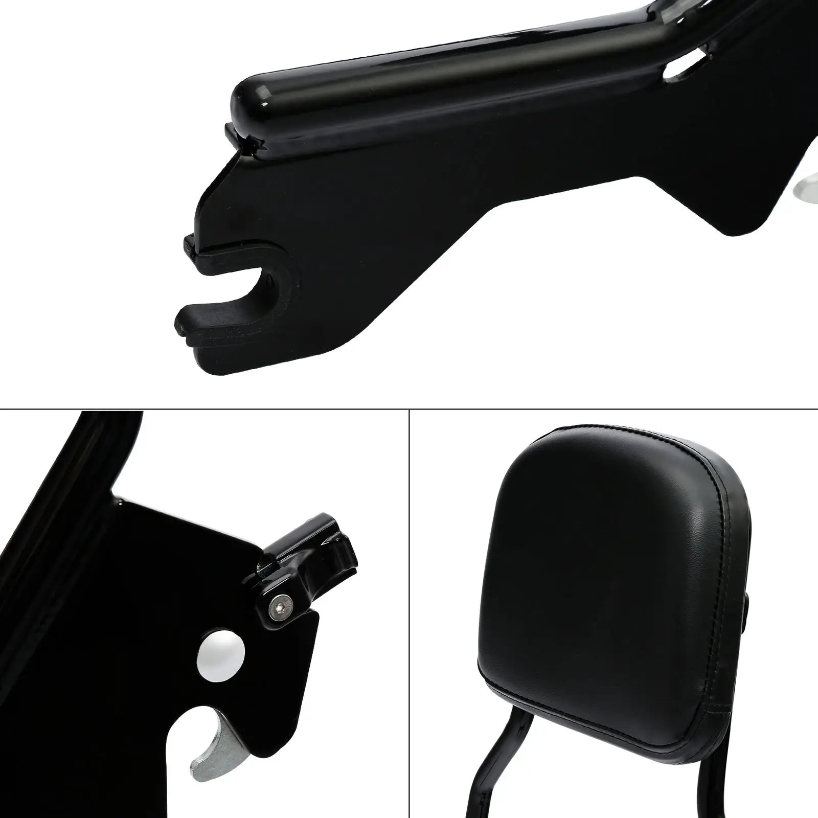 Sissy Bar Upright Backrest W/ Pad For Harley Softail Low Rider FXLR ST FXLRST 2018-2023 Sport Glide FLSB 2018-2025 Motorcycle