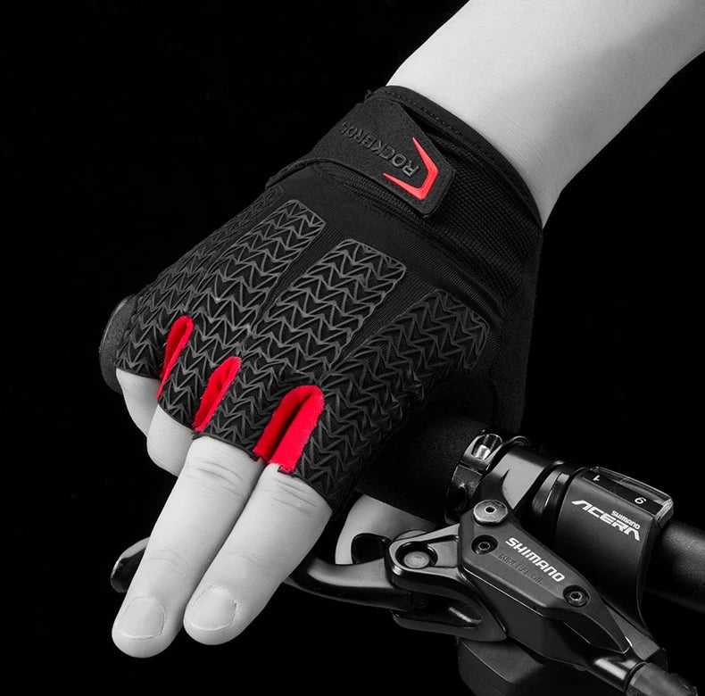 ROCKBROS Cycling Gloves Half Finger Men Women Anti Slip Gel Pad Breathable Motorcycle MTB Road Bike Gloves Sports Bicycle Gloves