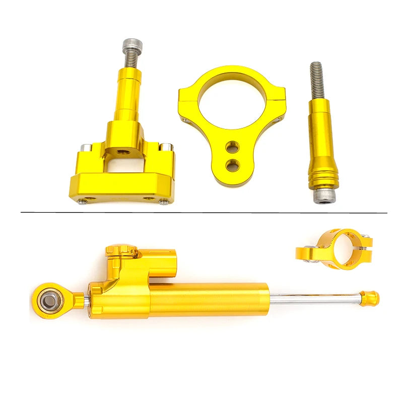 Carbon Steering Damper Stabilizer Motorcycle For Yamaha YZF R3 R25 MT25 YZFR3 Directional Dampers Mount Bracket Support Kit