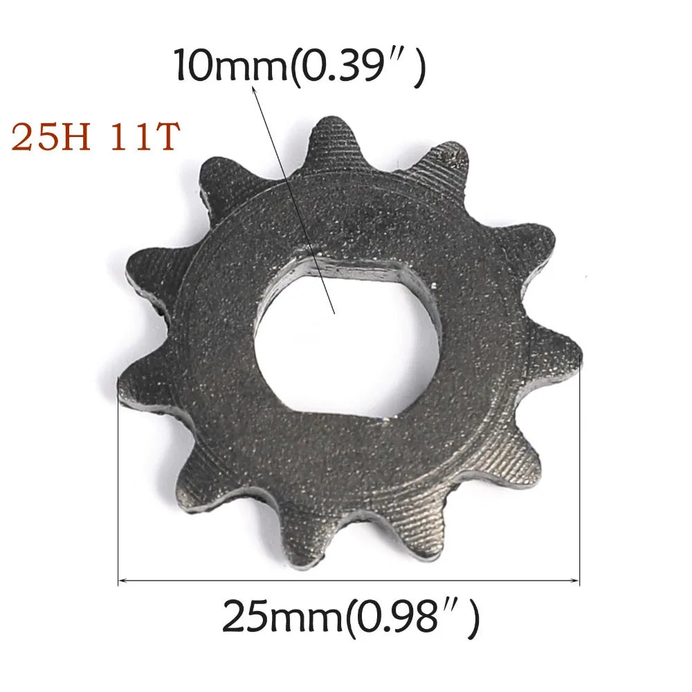 TDPRO 5pcs 25H T8F Chain 9T 11T Front Sprocket Gear Part 2 Stroke Engine Fits 43cc 47cc 49cc Mini Pocket Pit Bike Scooter ATV