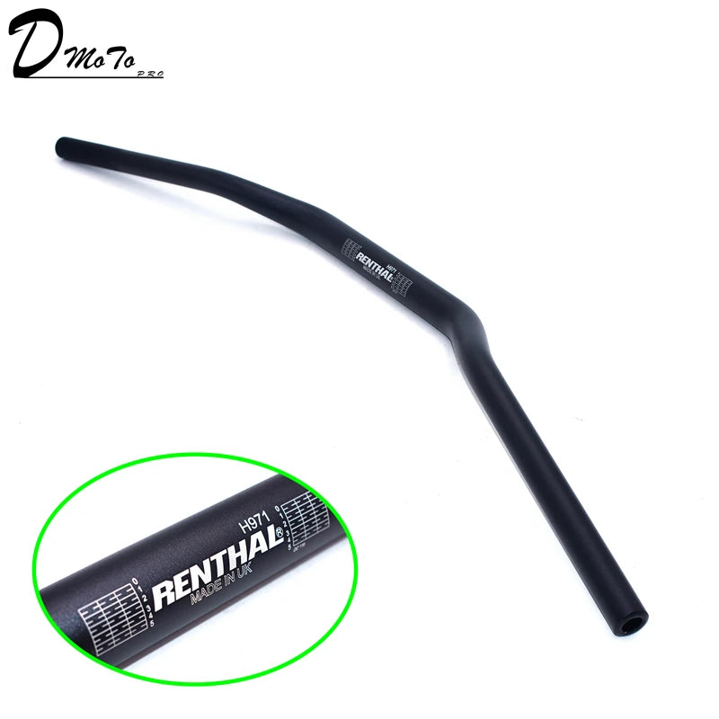 Black Renthal 1 1/8" Bar 28mm Handlebars Handle Bar For Motorcycle Motocross Pit Dirt Bike ATV   CRF YZF KLX RMZ EXC