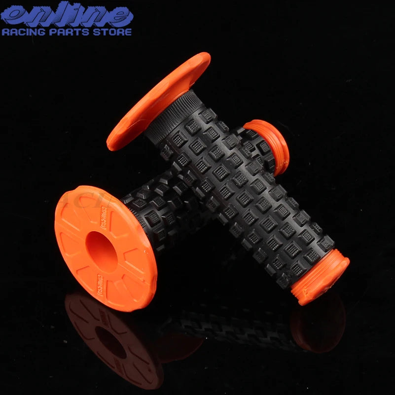 Pro Taper Motorcycle Handlebar Grips 7/8" 22mm 1-1/8" Double Color Rubber Tacky Gel Anti-Slip Universal Racing Grips for Dirt Bike ATV Motocross Scooter MTB – 6 Colors (1 Pair)