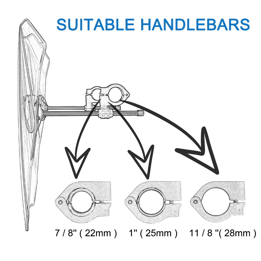 Motorcycle Windshield – Universal Adjustable Windscreen for MT07, MT09 & Sport Bikes