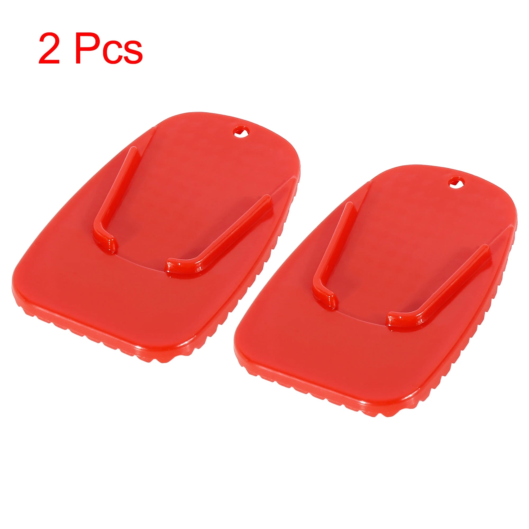 Motoforti Universal Motorcycle Kickstand Side Kick Pad Support Plate Pad Parking Stand Side Stand Extension Pad – Plastic Non-Slip 9x5.8cm Black Blue Red Orange 1pcs 2pcs