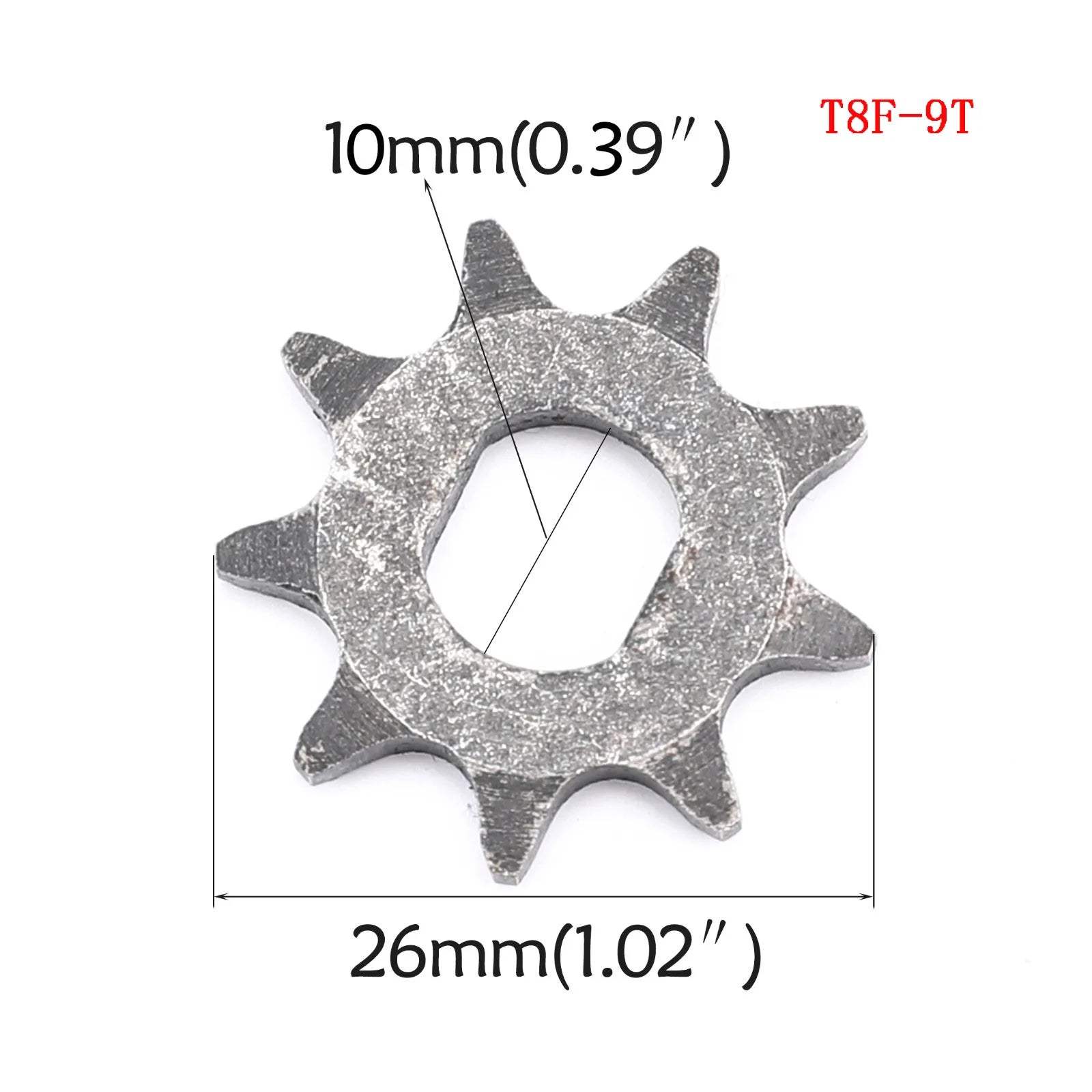 TDPRO 5pcs 25H T8F Chain 9T 11T Front Sprocket Gear Part 2 Stroke Engine Fits 43cc 47cc 49cc Mini Pocket Pit Bike Scooter ATV