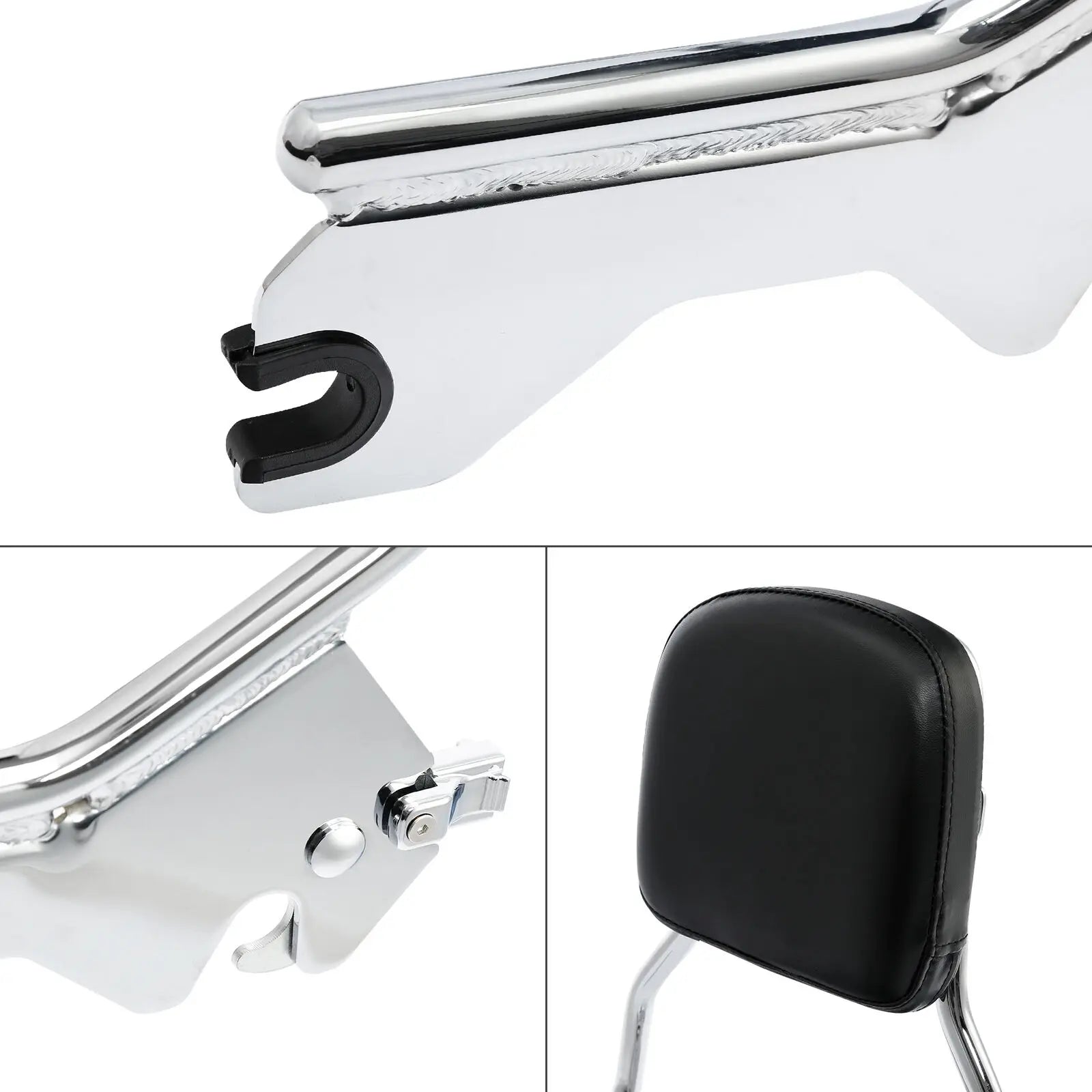 Sissy Bar Upright Backrest W/ Pad For Harley Softail Low Rider FXLR ST FXLRST 2018-2023 Sport Glide FLSB 2018-2025 Motorcycle