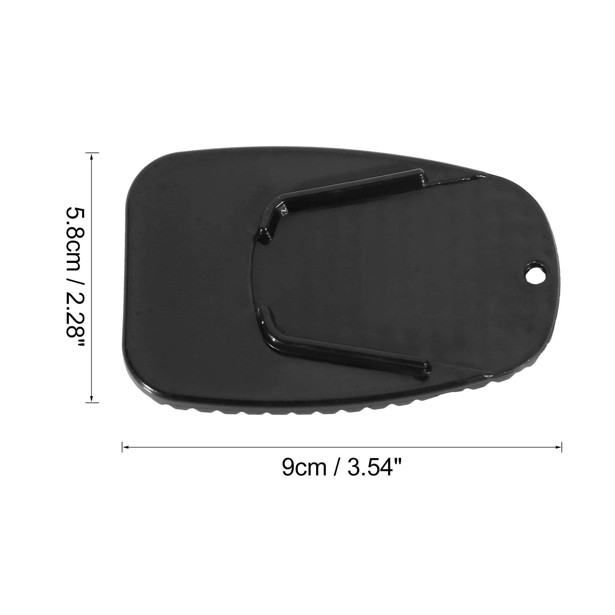 Motoforti Universal Motorcycle Kickstand Side Kick Pad Support Plate Pad Parking Stand Side Stand Extension Pad – Plastic Non-Slip 9x5.8cm Black Blue Red Orange 1pcs 2pcs