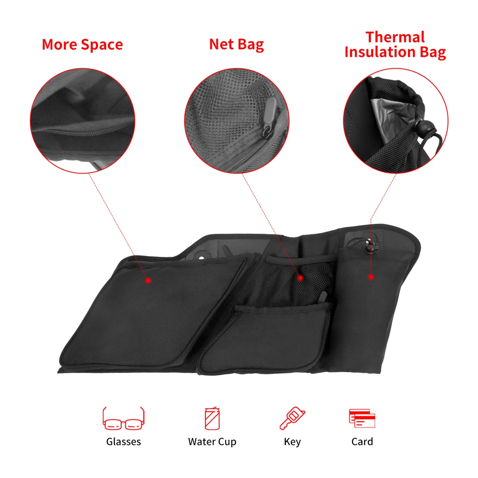 REWMTER Motorcycle Saddlebag Liners Wall Organizer Storage Zipper Tool Bag for Harley Touring Road Glide Street Glide Electra Glide Tri Glide FLHX 2014-2021 – Nylon Waterproof (1 Pair)