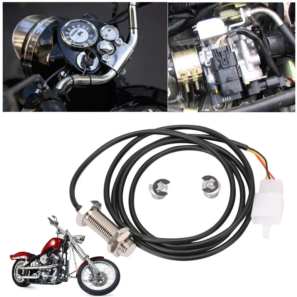 Motorcycle Speedometer Replacement Kit 2 Pins Durable Digital Odometer Sensor Cable Universal For Motorcycle ATV Accessories