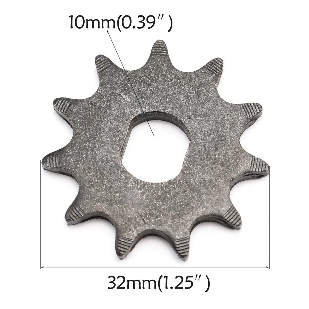 TDPRO 5pcs 25H T8F Chain 9T 11T Front Sprocket Gear Part 2 Stroke Engine Fits 43cc 47cc 49cc Mini Pocket Pit Bike Scooter ATV