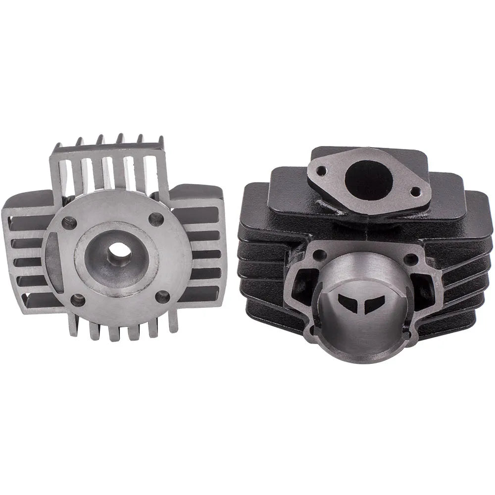 Cylinder Piston Barrel Kit With Gaskets Plug&Studs for Yamaha PW50 Piwee 50 1986	Cylinder Engine Piston Gasket