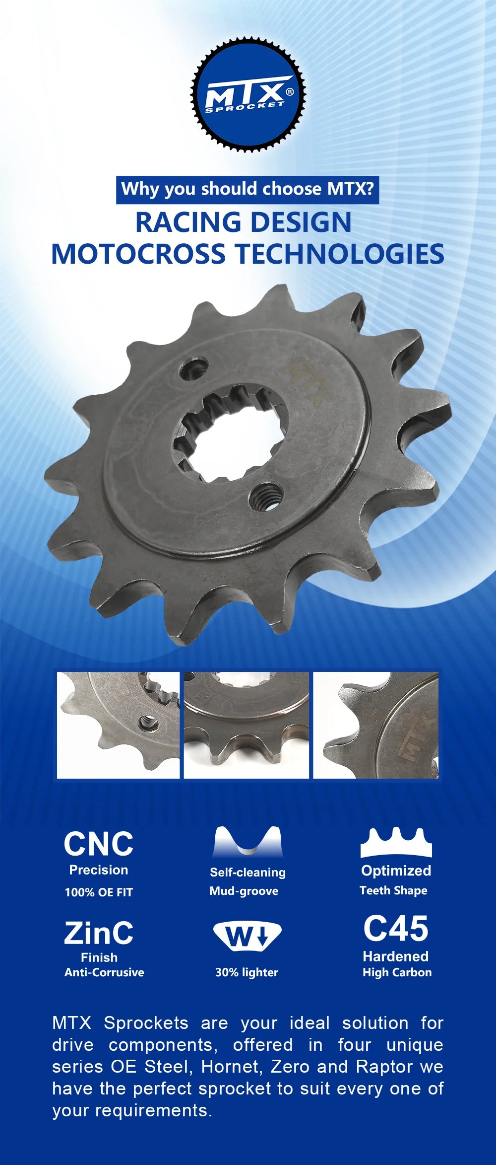 520 Front Sprocket 14T 15T Honda CRF250