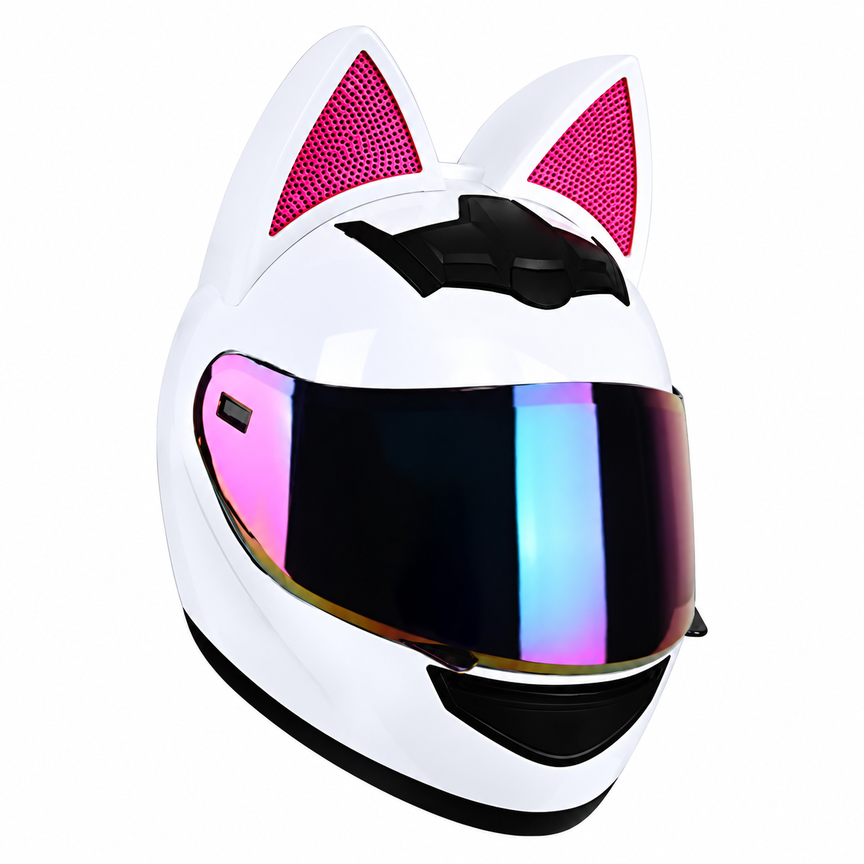Cute Cat Full Face Motorcycle Helmet for Street & Motocross
