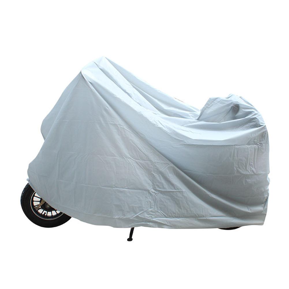 Motorcycle Outdoor Indoor Protective Cover Waterproof Bike Scooter Outdoor Rain Dust UV Proof Sun Protection Case for Motorbike – PEVA Silver S-XL 50cc 125cc 150cc Scooter Electric Scooter