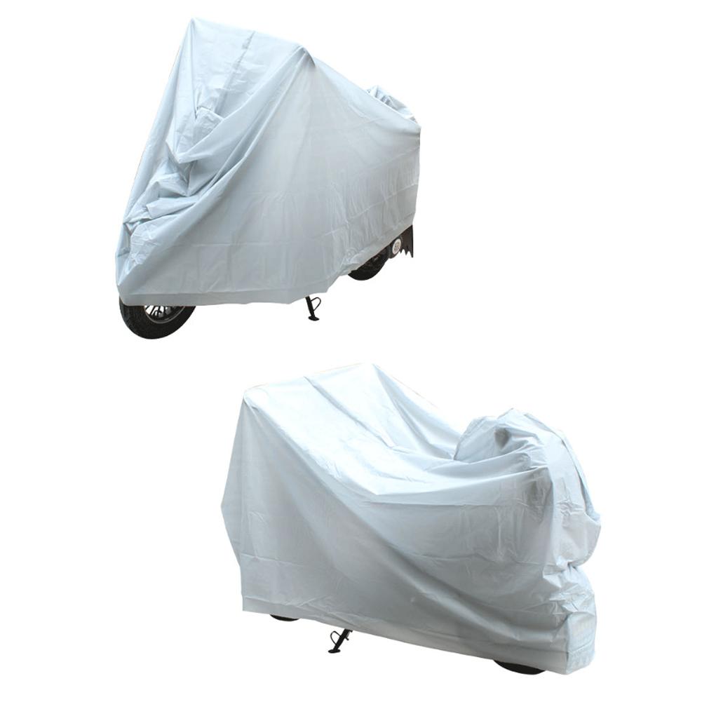 Motorcycle Outdoor Indoor Protective Cover Waterproof Bike Scooter Outdoor Rain Dust UV Proof Sun Protection Case for Motorbike – PEVA Silver S-XL 50cc 125cc 150cc Scooter Electric Scooter