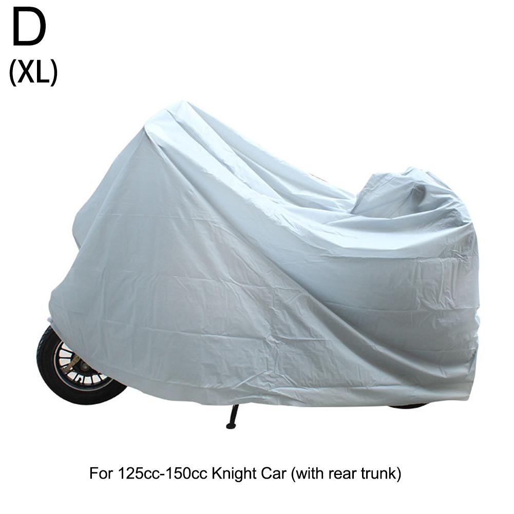 Motorcycle Outdoor Indoor Protective Cover Waterproof Bike Scooter Outdoor Rain Dust UV Proof Sun Protection Case for Motorbike – PEVA Silver S-XL 50cc 125cc 150cc Scooter Electric Scooter