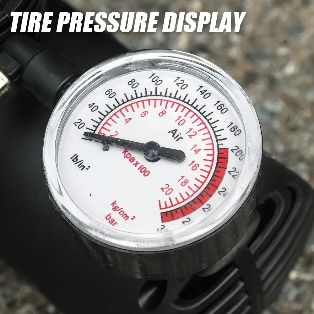 Portable Air Compressor – 300 PSI 12V Mini Tire Inflator