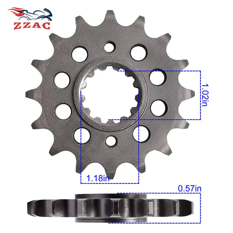 530 Front Sprocket 16T–18T Honda VFR800