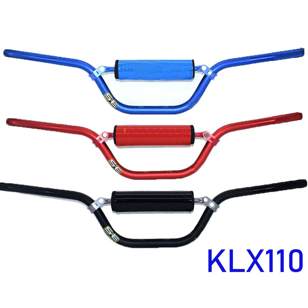 Motorcycle Handlebar 7/8" 22mm Motocross Moto Dirt Pit Bike Aluminum Bar For KLX DRZ 110
