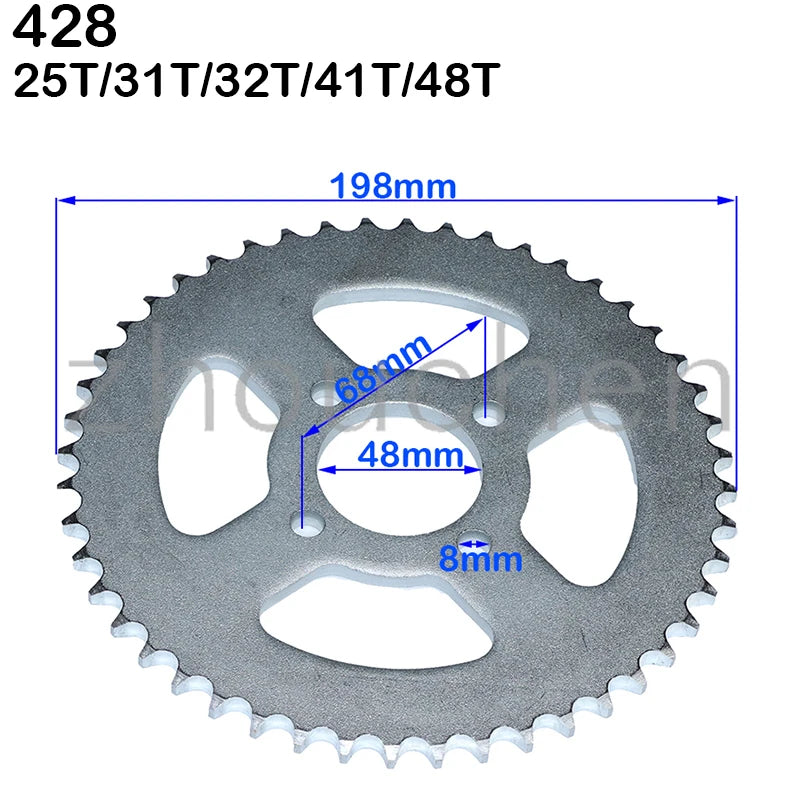 428 Rear Sprocket 48mm Pit Bike 5 Colors